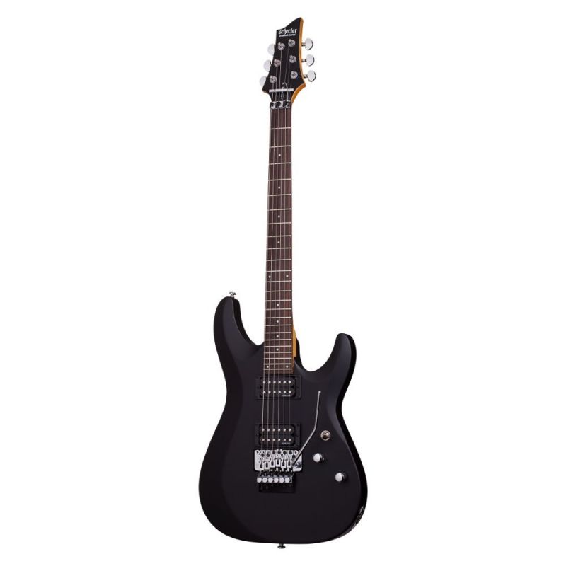 Schecter C-6 FR Deluxe Elektro Gitar (Mat Siyah) 1