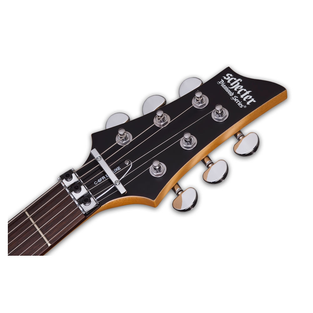 Schecter C-6 FR Deluxe Elektro Gitar (Mat Siyah) 5