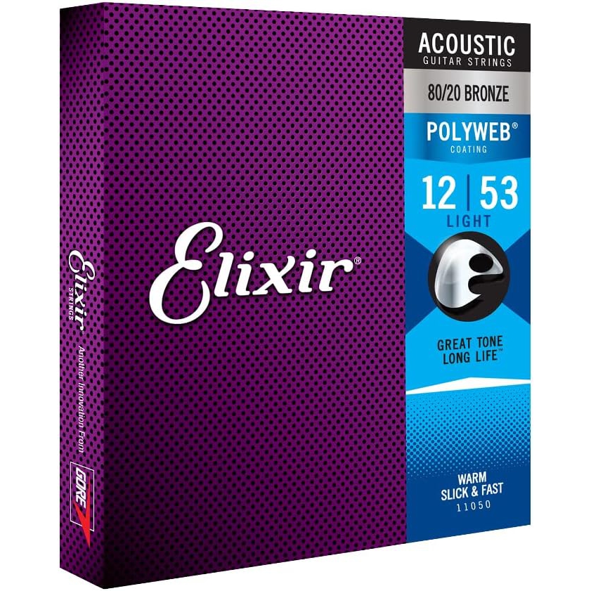 Elixir 11050 Polyweb Bronze Light Akustik Gitar Teli (.012-.053) 3