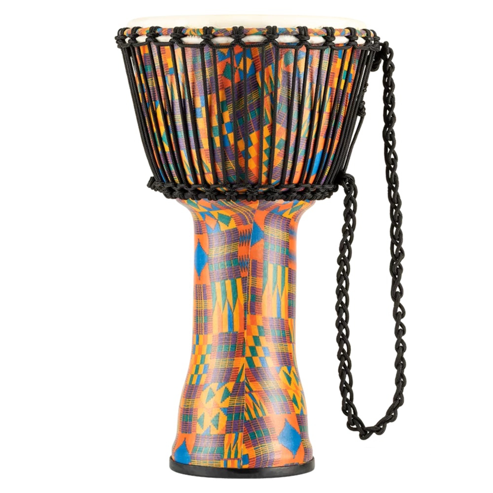 Meinl PADJ2-M-G Travel Series Medium 10" Djembe (Kenyan Quilt) 3