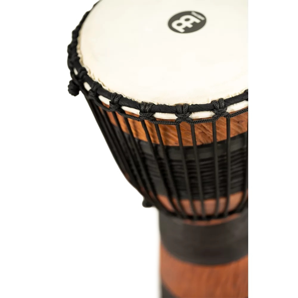 Meinl ADJ3-M+BAG African Style Rope Tuned Series Medium 10" Djembe (Brown/Black) 4