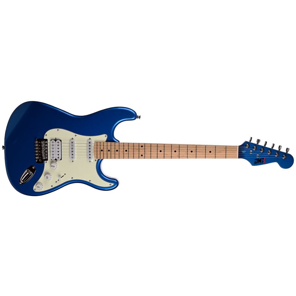 DMX Guitars DEG100 HSS TB Elektro Gitar (Transparent Blue) 2