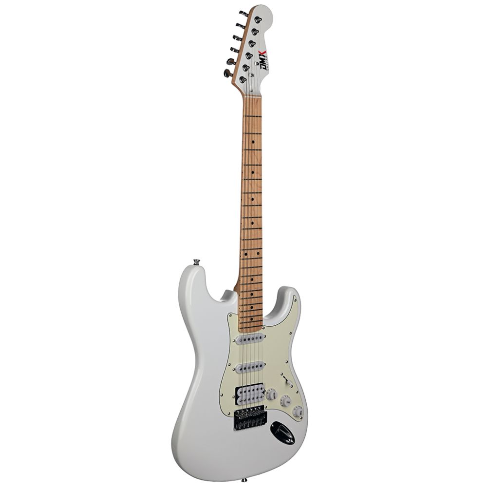 DMX Guitars DEG100 HSS PW Elektro Gitar (Polar White) 1