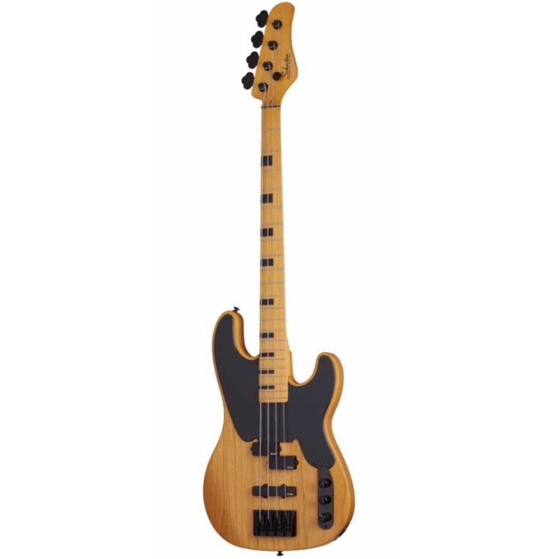 Schecter Model-T Session Bas Gitar (Aged Natural Satin) 1
