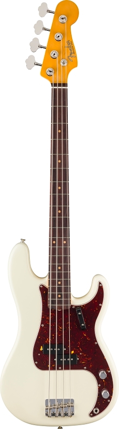 Fender American Vintage II 1960 Precision Bass Gülağacı Klavye Olympic White Bas Gitar 1