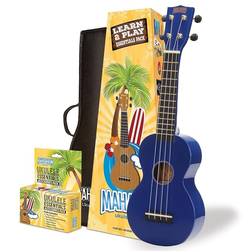 Mahalo Learn 2 Play Ukulele Seri (Mavi) 1