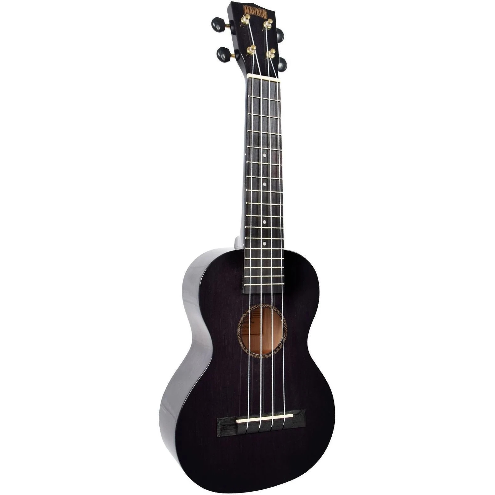 Mahalo MH2WTBK Hano Series Concert Ukulele (Transparent Black) 2