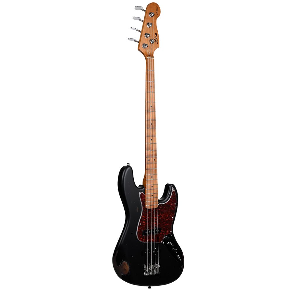 Lea LB-455-1 BK Limited Edition Heavy Relic Bas Gitar (Black) 1
