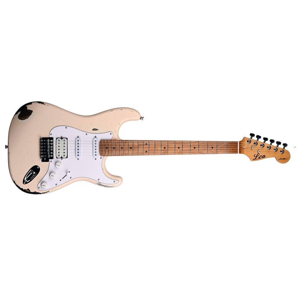 Lea RLC-100 SP Limited Edition Heavy Relic Elektro Gitar (Shell Pink) 2