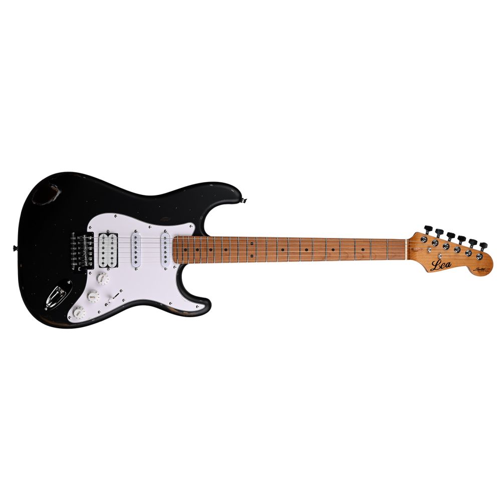 Lea RLC-100 BLK Limited Edition Heavy Relic Elektro Gitar (Black) 2