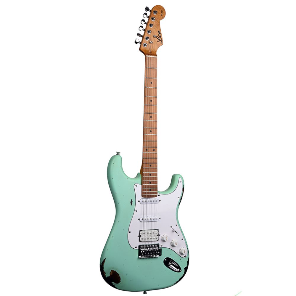 Lea RLC-100 SG Limited Edition Heavy Relic Elektro Gitar (Surf Green) 1