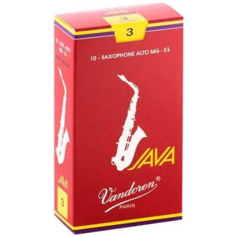 Vandoren SR263R Java Red Cut Alto Sax Kamışı (10\'lu) No. 3 1