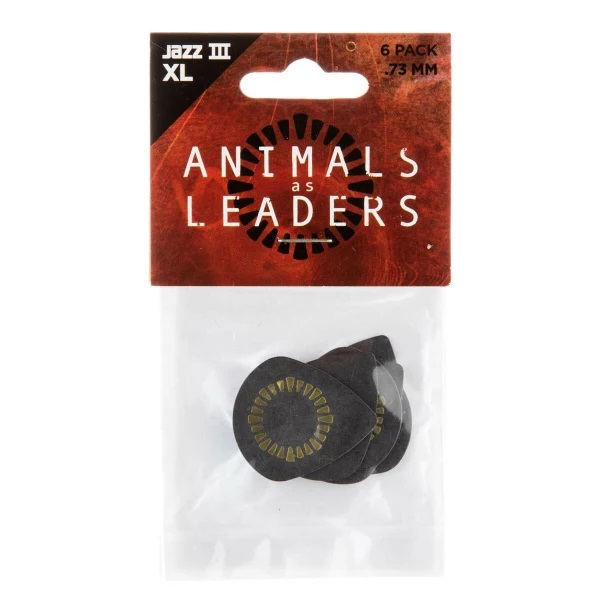 Jim Dunlop AALP04 Animals As Leaders Javier Reyes Tortex Jazz III XL 6'lı Paket Pena (0.73 mm) 1