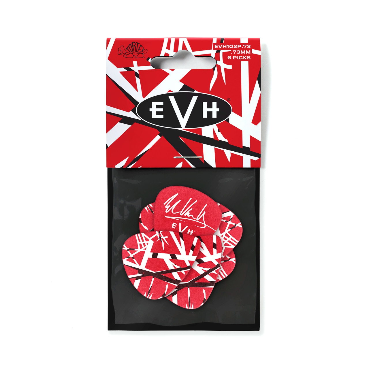 Jim Dunlop EVH102P.73 EVH Frankenstein 6'lı Paket Pena (0.73 mm) 1