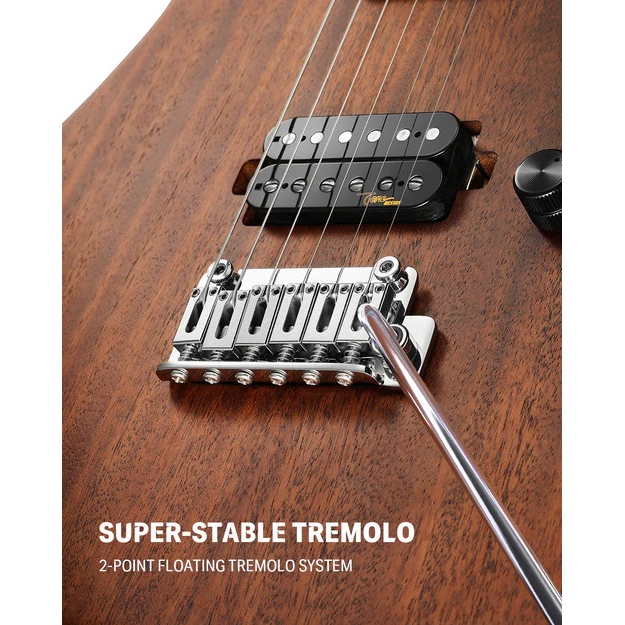 Donner DST-700 Elektro Gitar (Natural) 4