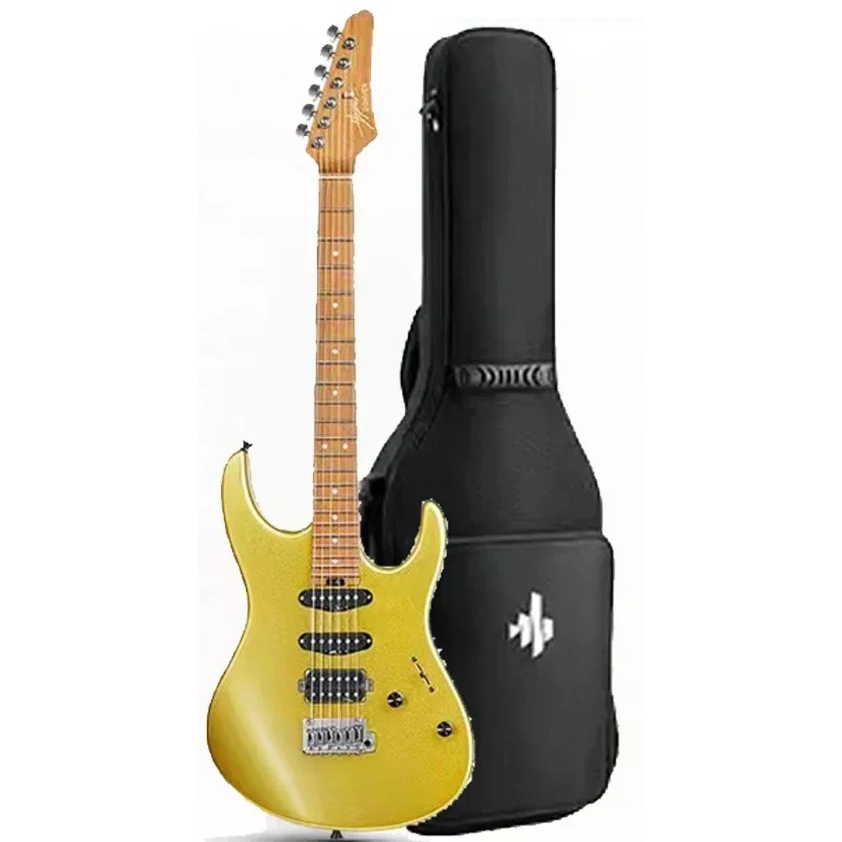 Donner DST-700 Elektro Gitar (Gold) 1