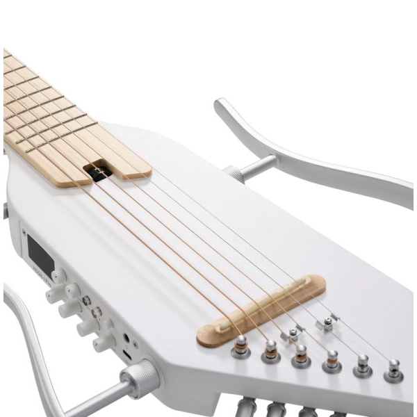 Donner Hush-i Pro Elektro Akustik Gitar (Beyaz) 4
