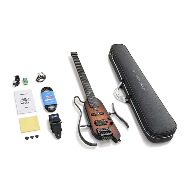 Donner HUSH-X Headless Traveller Elektro Gitar Seti (Sunburst) 1