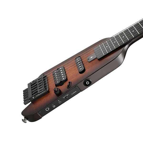 Donner HUSH-X Headless Traveller Elektro Gitar Seti (Sunburst) 4