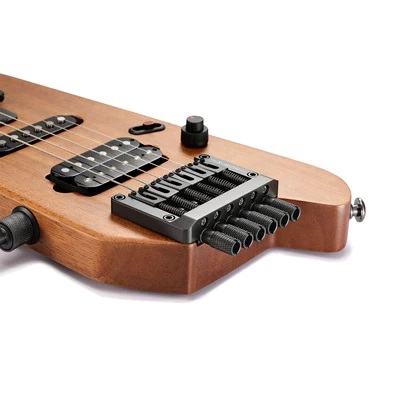Donner HUSH-X Headless Traveller Elektro Gitar Seti (Natural) 5