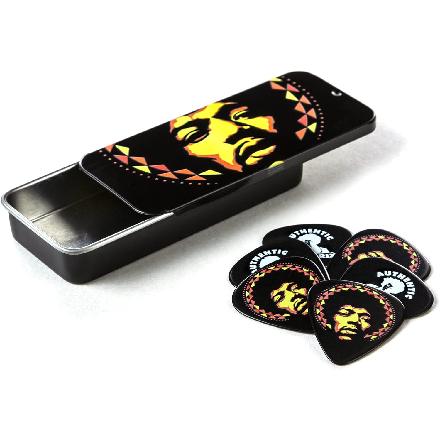 Jim Dunlop JHPT16H Hendrix Aura Mandala 6'lı Kutu Pena 1