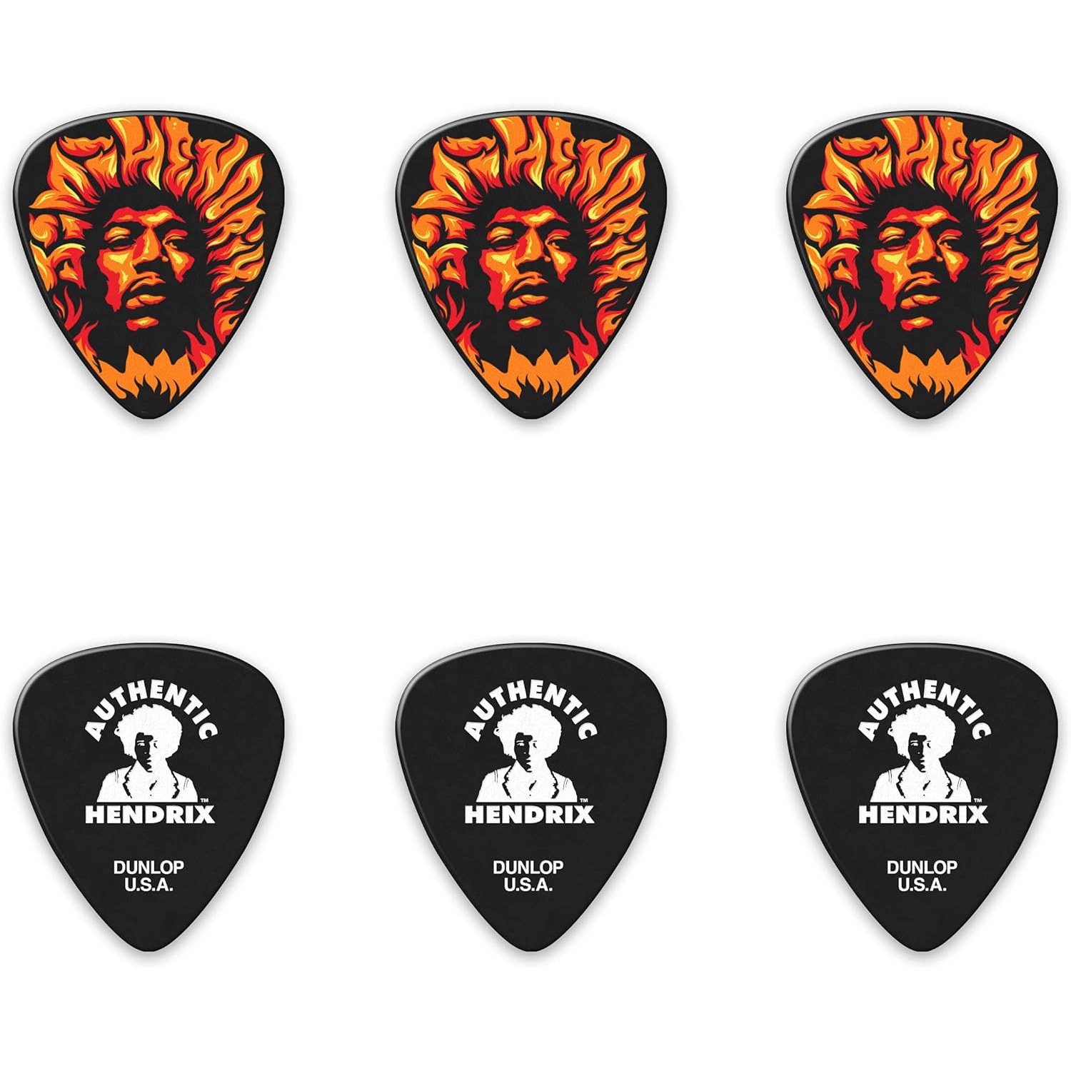 Jim Dunlop JHPT14H Hendrix Voodoo Fire 6'lı Kutu Pena 2