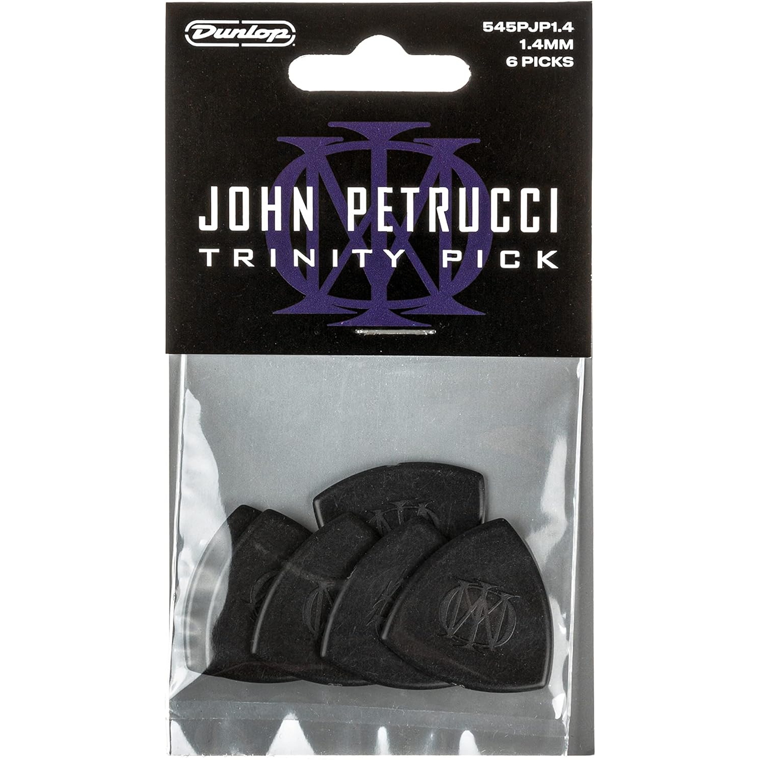 Jim Dunlop 545PJP1.4 John Petrucci Trinity 6'lı Paket Pena (1.4 mm) 2