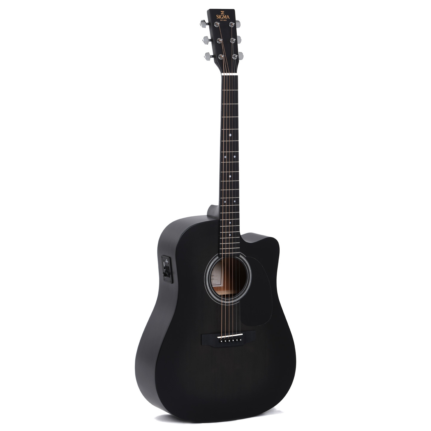 Sigma DMCE-BKB Elektro Akustik Gitar (Siyah) 1