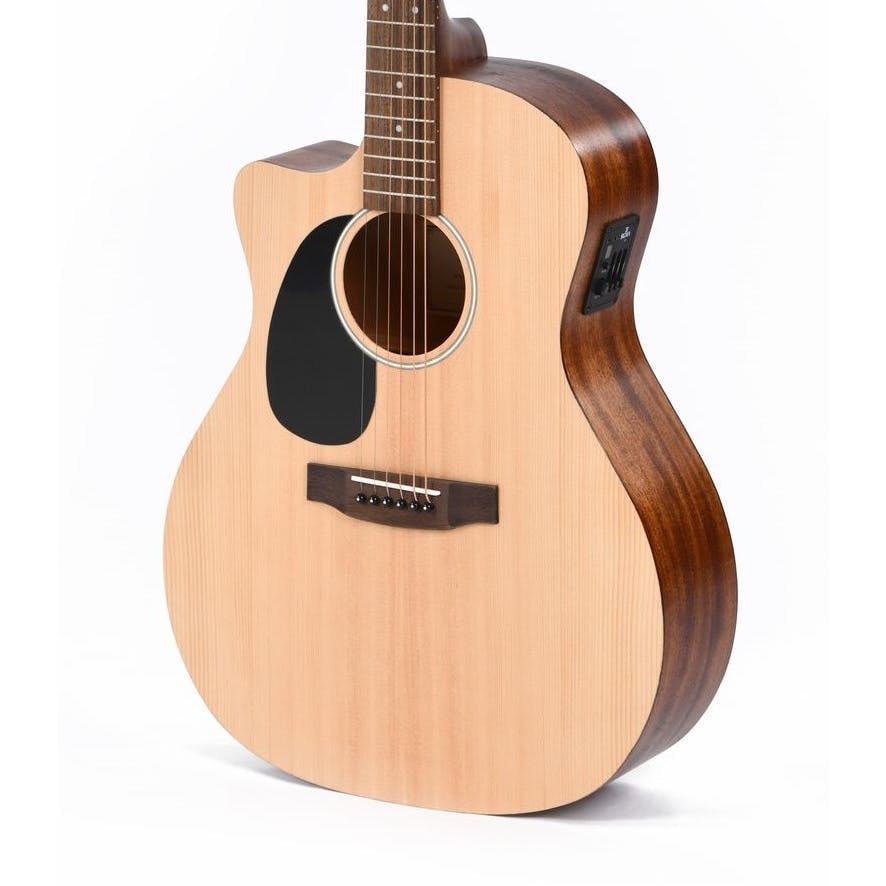 Ditson GC-10EL Grand Om Solak Elektro Akustik Gitar (Natural) 2