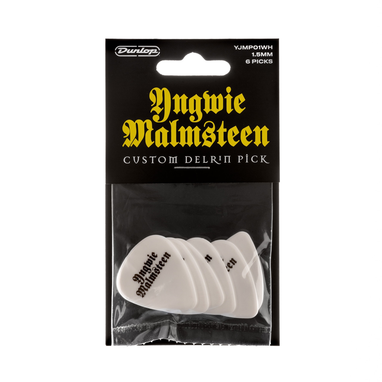 Jim Dunlop Yngwie Malmsteen Custom Delrin 6lı Paket Pena (1.5 mm) 1