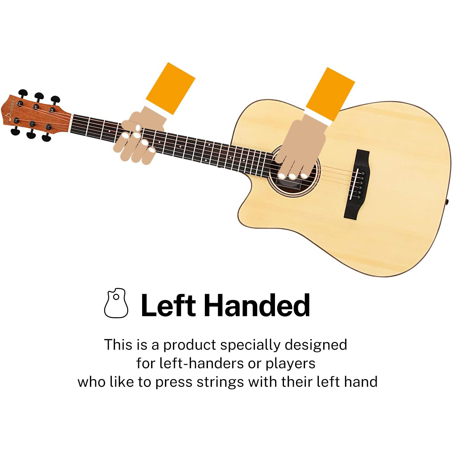 Donner DAG-1CL Solak Akustik Gitar Paketi (Natural) 2