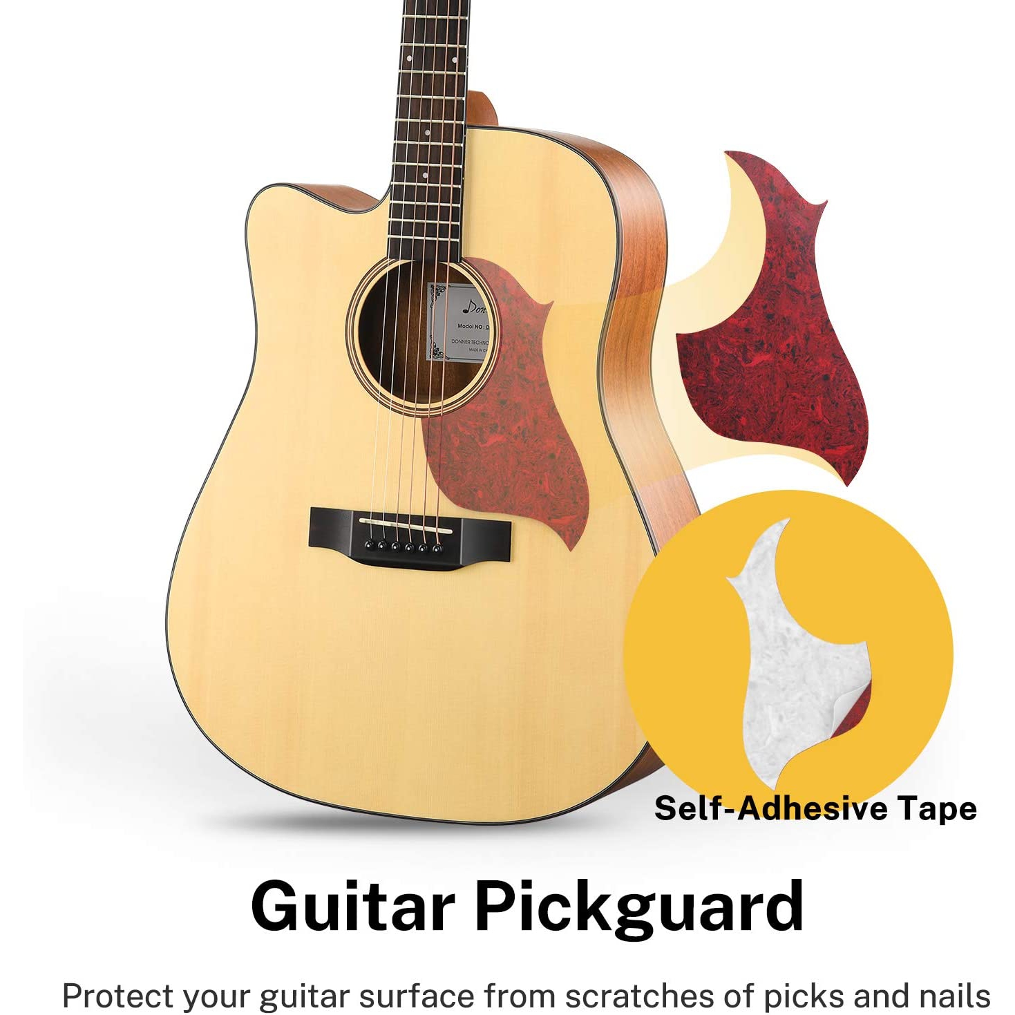 Donner DAG-1CL Solak Akustik Gitar Paketi (Natural) 3