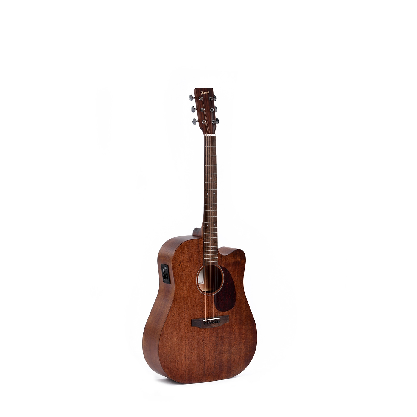 Ditson DC-15E Elektro Akustik Gitar (Distressed satin) 1