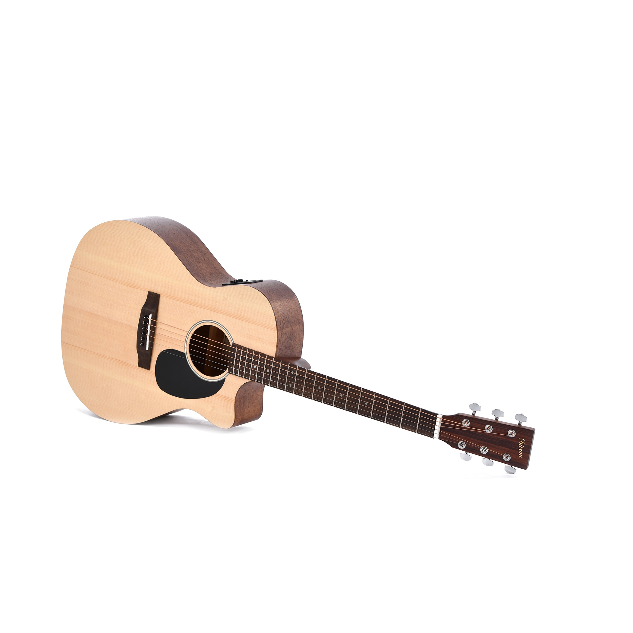 Ditson GC-10E Elektro Akustik Gitar (Natural) 2