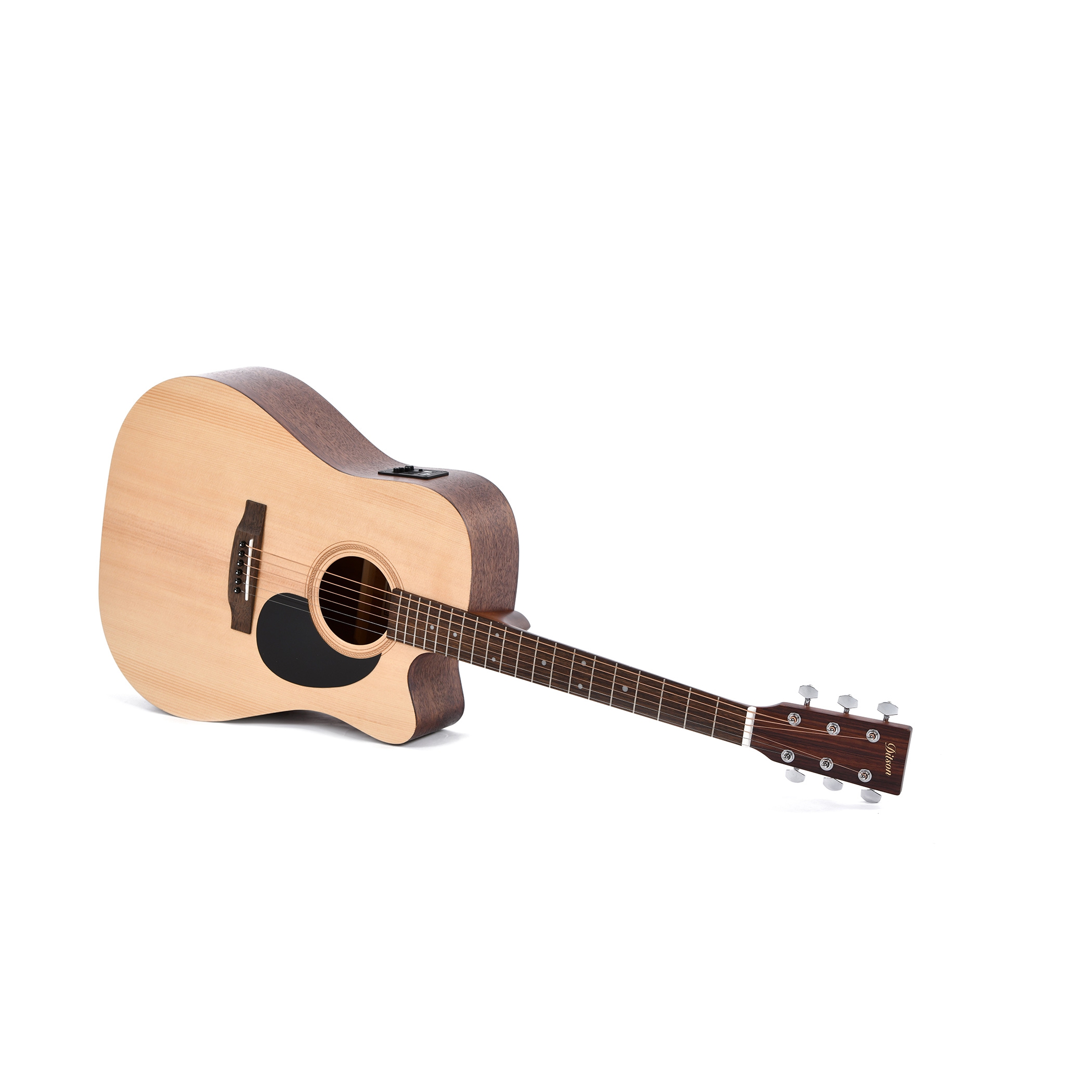 Ditson DC-10E Elektro Akustik Gitar (Natural) 2