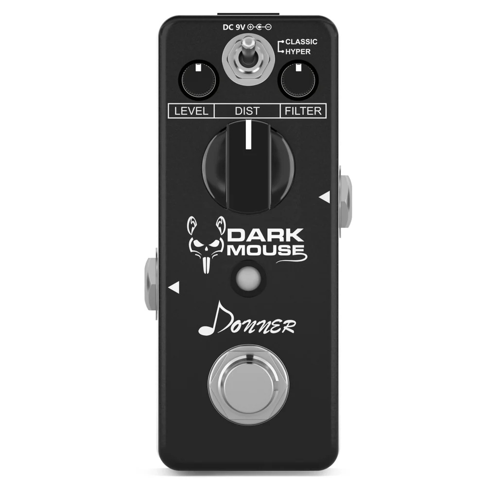Donner Dark Mouse Distortion Pedal (Siyah) 3