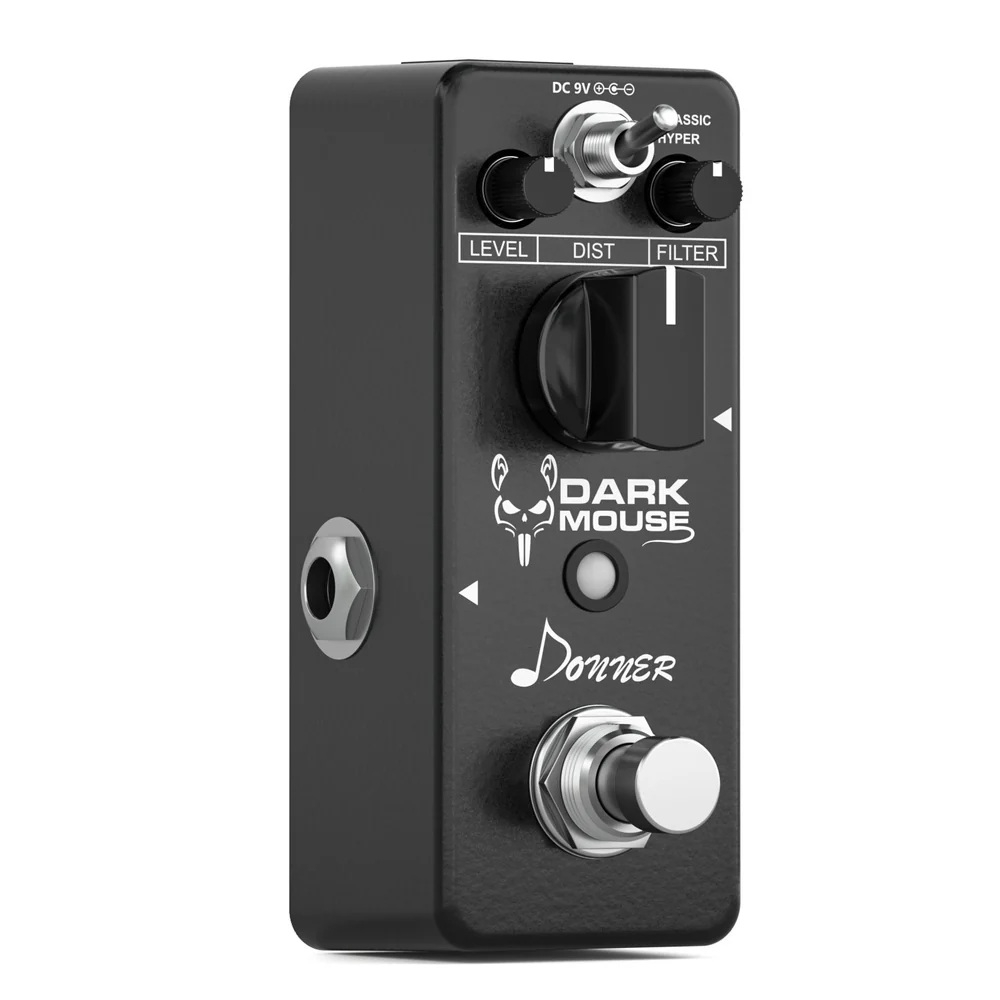 Donner Dark Mouse Distortion Pedal (Siyah) 4