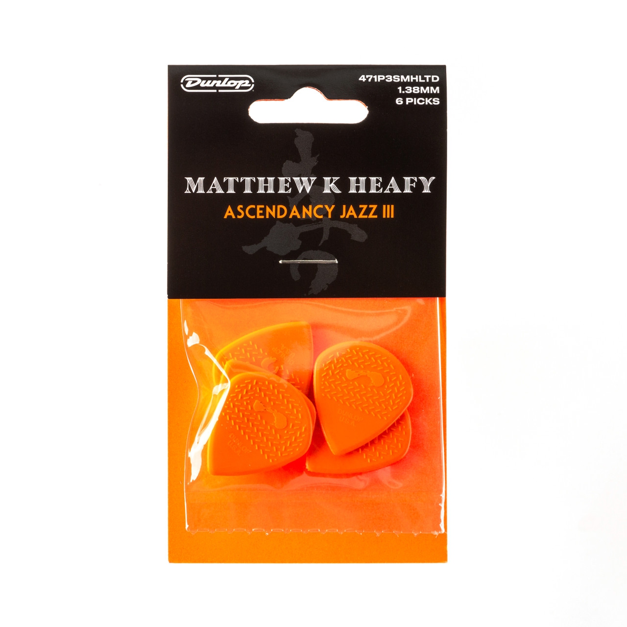 Jim Dunlop Matt Heafy Max Grip Att Heafy Ascendancy 6'lı Paket Jazz III Pena 1
