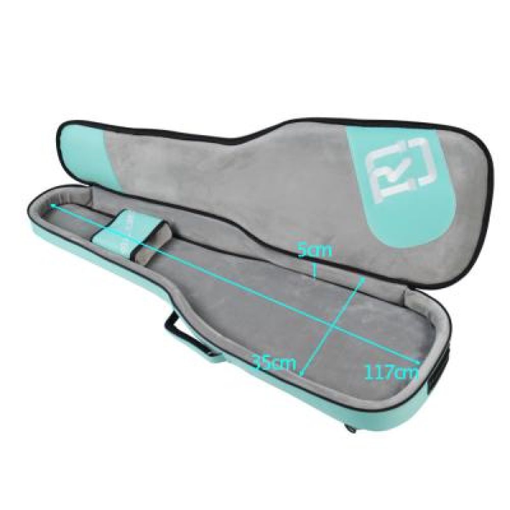 Real Mission Coolvox-B Bas Gitar Surf Green Gigbag 4