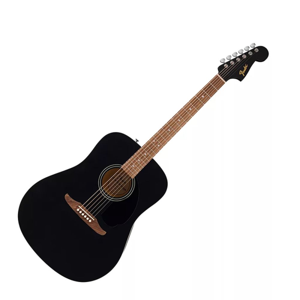 Fender California Debut Redondo Dreadnought Ceviz Klavye Black Akustik Gitar 1