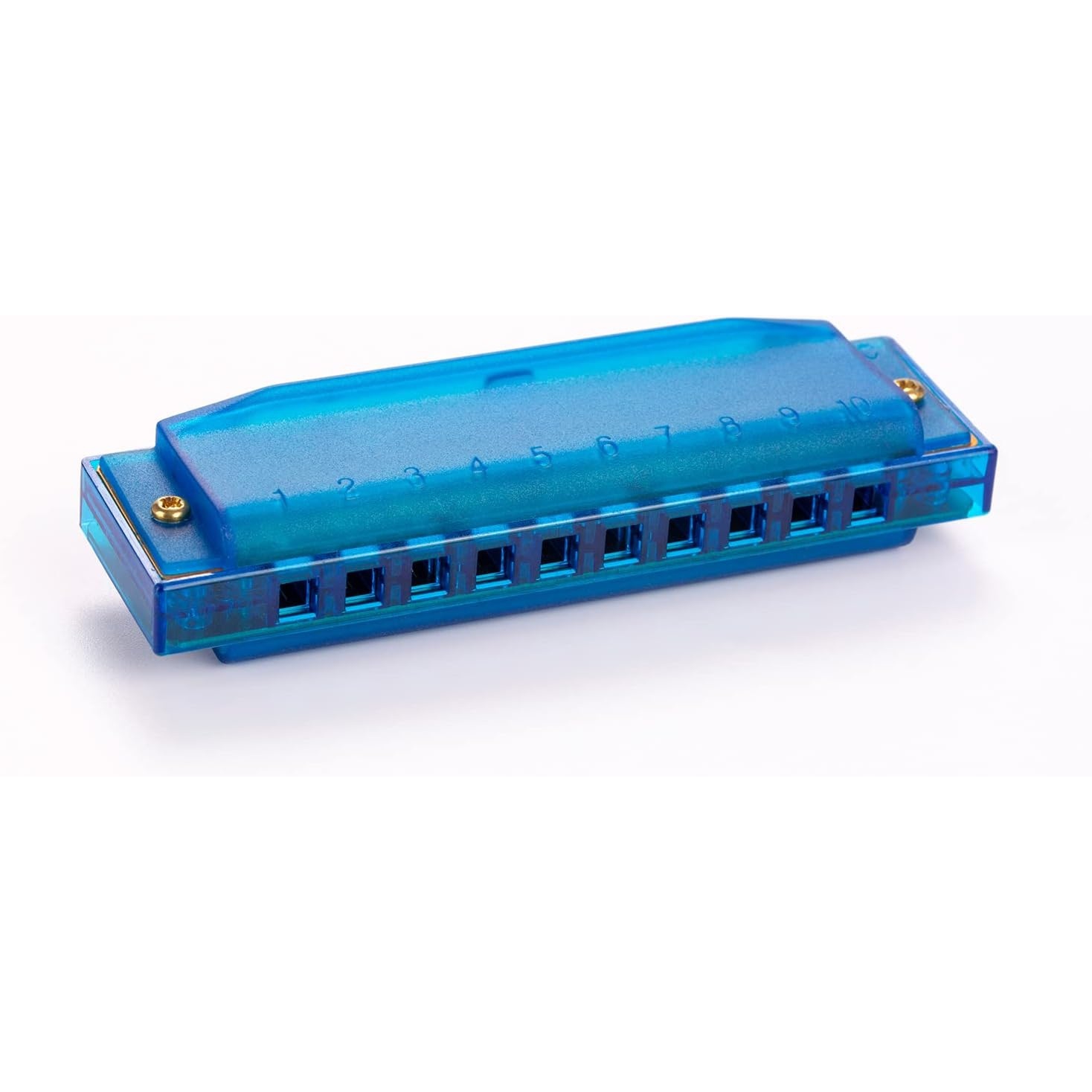 Hohner M5252 Translucent Harp Mavi Mızıka (Do Majör) 1