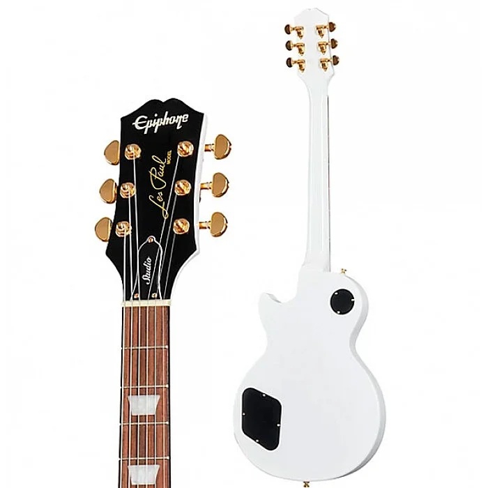 Epiphone Les Paul Studio Gold Hardware Elektro Gitar (Alpine White) 3