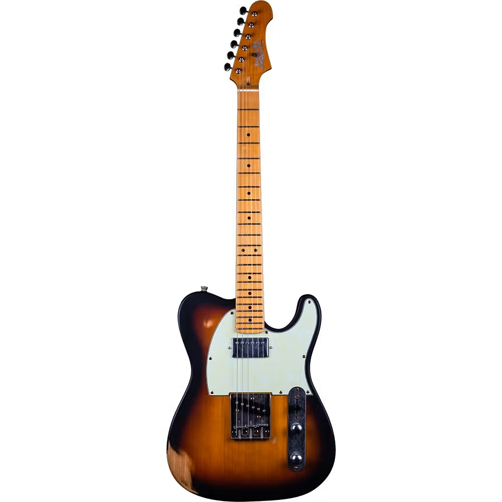 Jet JT-350 RLC SH Elektro Gitar (Distressed Sunburst) 1