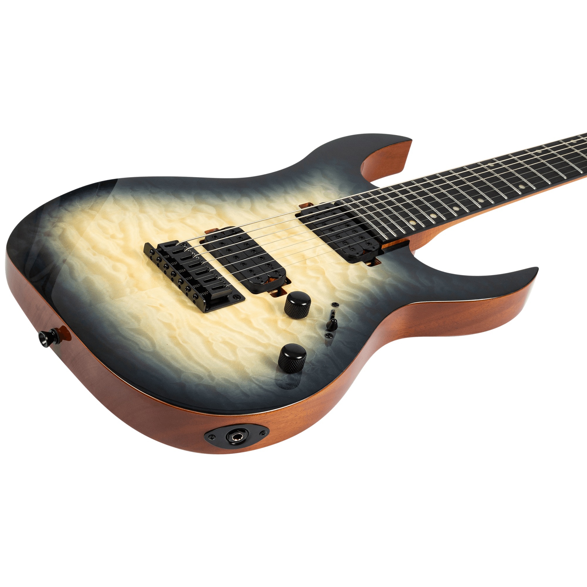 Spira S-507 QGY E 7 Telli Elektro Gitar (Trans Grey) 3
