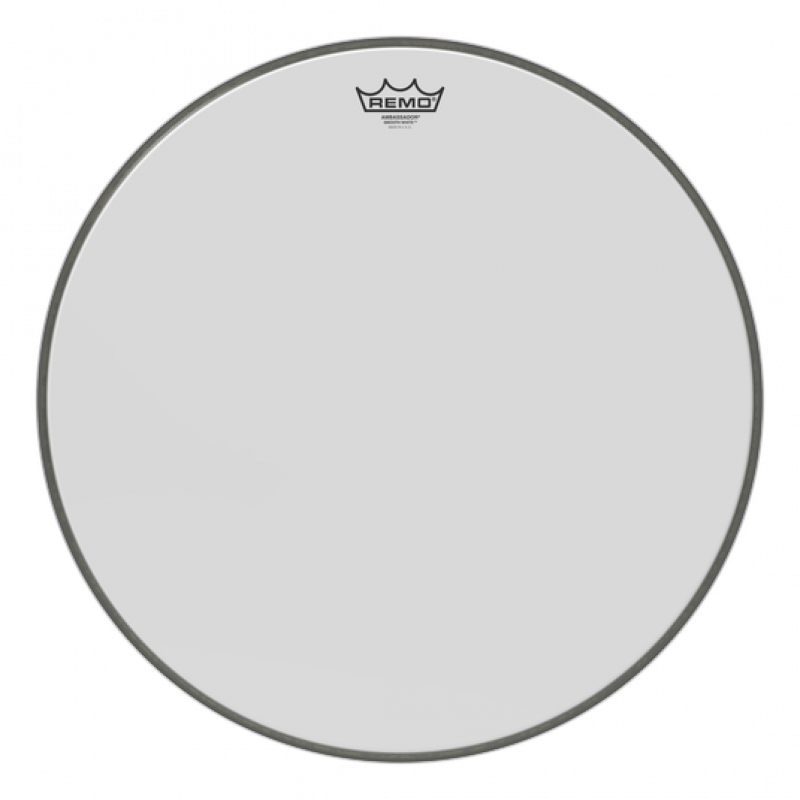 REMO BR-1226-00 26 inç AMBASSADOR® Beyaz Bas Davul Derisi 1