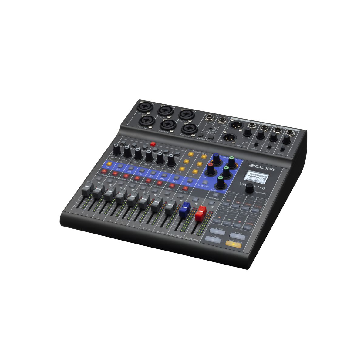 Zoom LiveTrak L-8 8-Kanal Dijital Mikser Recorder 2