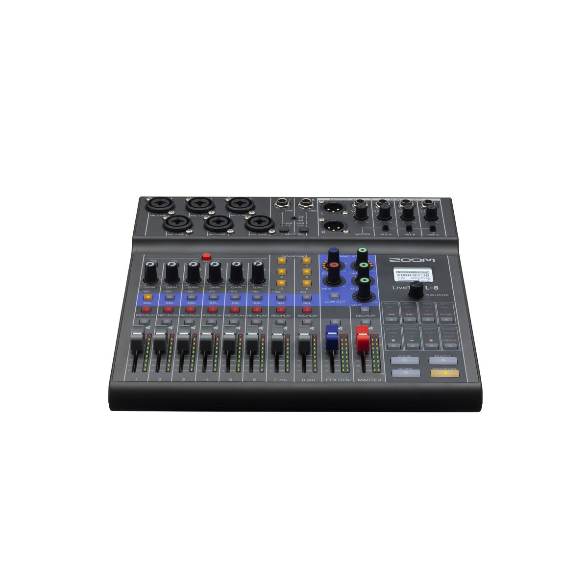 Zoom LiveTrak L-8 8-Kanal Dijital Mikser Recorder 3