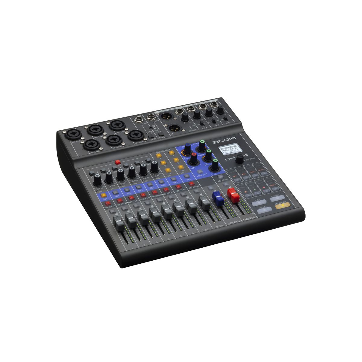 Zoom LiveTrak L-8 8-Kanal Dijital Mikser Recorder 4