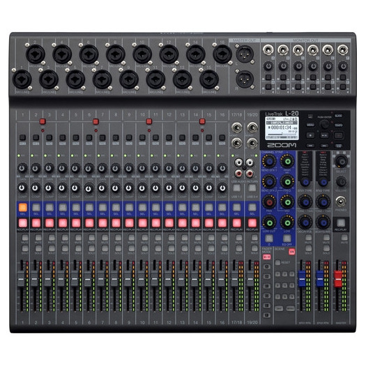 Zoom LiveTrak L-20 20-Kanal Dijital Mikser 3