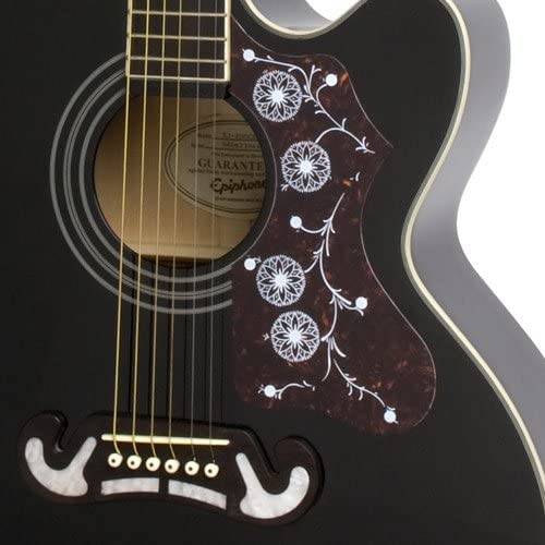 Epiphone EJ-200 CE Gold Elektro Akustik Gitar (Ebony) 2